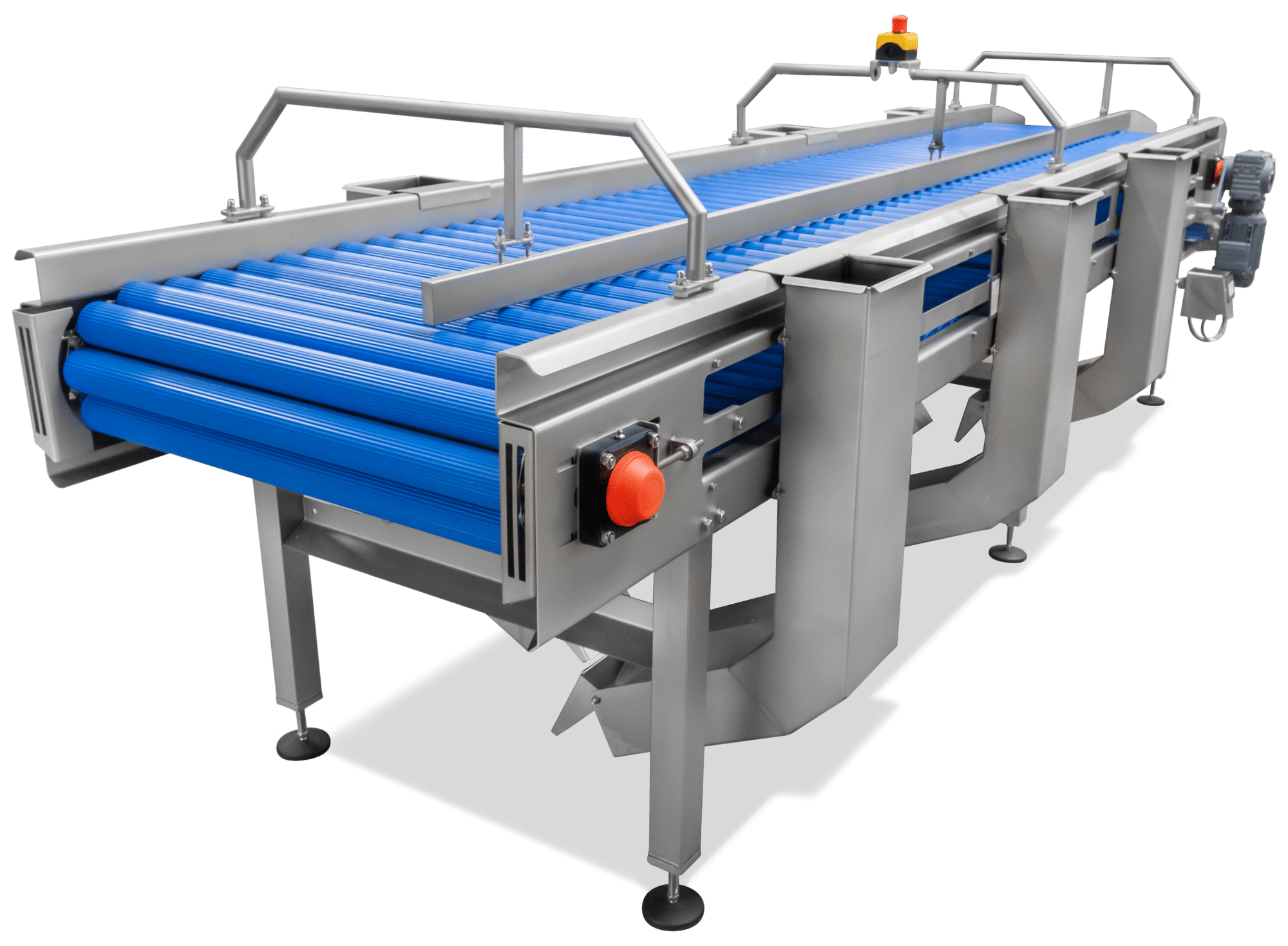 Roller Inspection table for potatoes and vegetables.